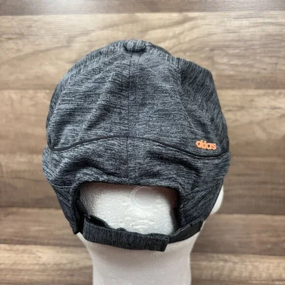 Adidas Climalite Running Hat Cap Hat Gray Adjustable Hook and Loop One Size - Picture 3 of 11